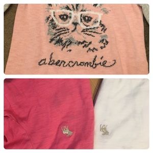 Abercrombie girls three tops size 11/12